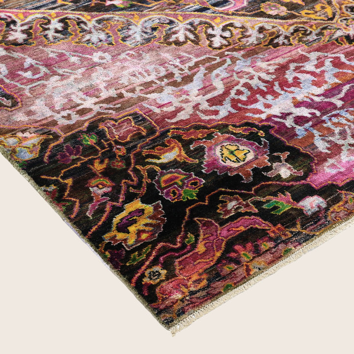 Pink Alchemy Transitional Silk Rug - 8'4" x 11'11"