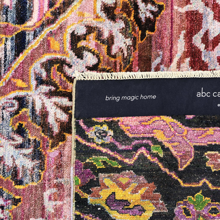 Pink Alchemy Transitional Silk Rug - 8'4" x 11'11"