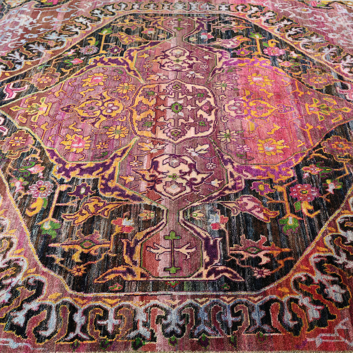 Pink Alchemy Transitional Silk Rug - 8'4" x 11'11"