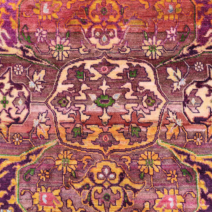 Pink Alchemy Transitional Silk Rug - 8'4" x 11'11"