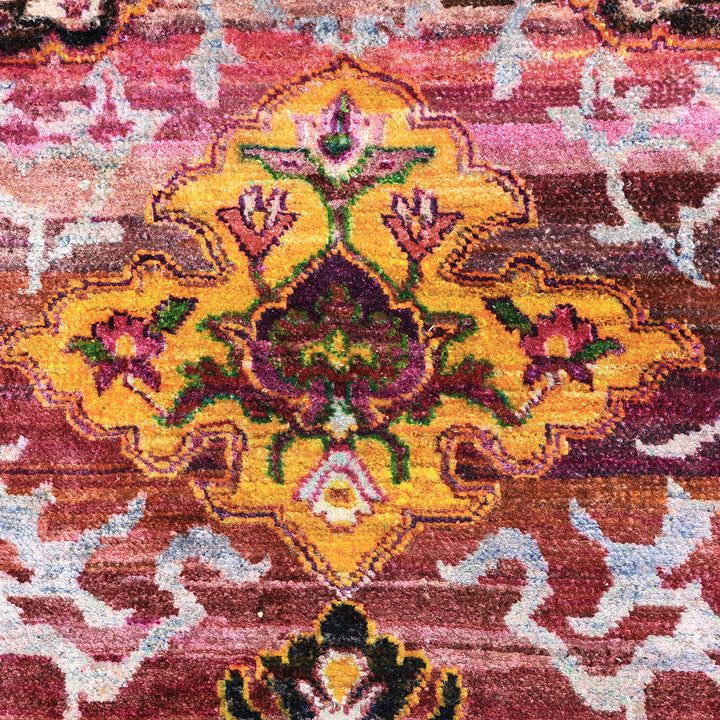 Pink Alchemy Transitional Silk Rug - 8'4" x 11'11"