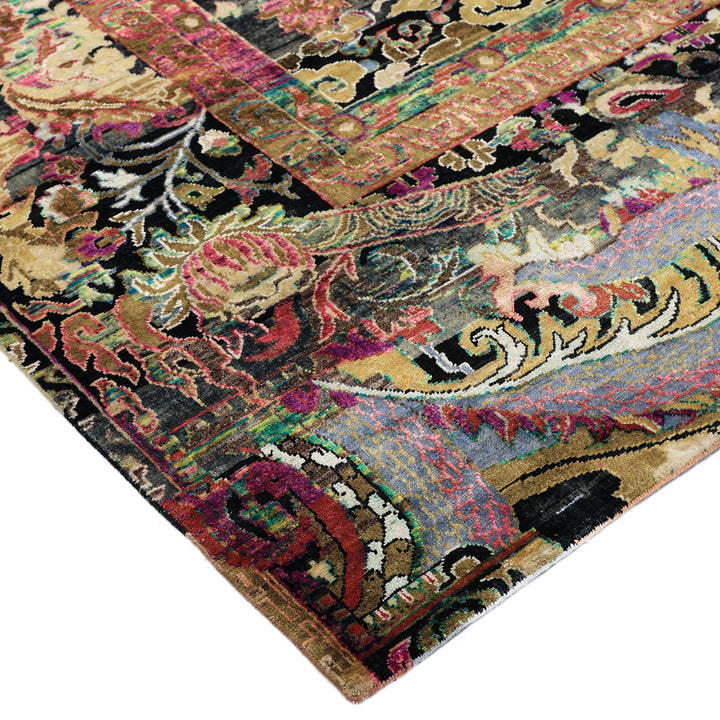 Mulitcolored Alchemy Transitional Silk Wool Blend Rug - 9'10" x 13'8"