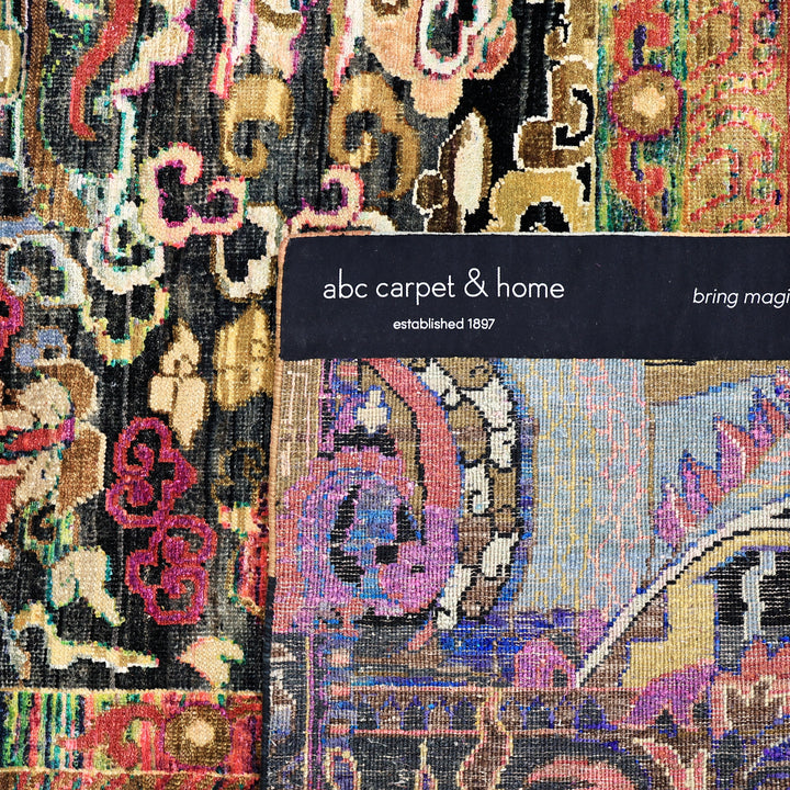 Mulitcolored Alchemy Transitional Silk Wool Blend Rug - 9'10" x 13'8"