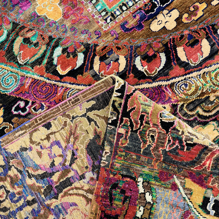 Mulitcolored Alchemy Transitional Silk Wool Blend Rug - 9'10" x 13'8"