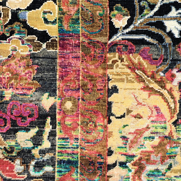 Mulitcolored Alchemy Transitional Silk Wool Blend Rug - 9'10" x 13'8"