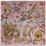 Lilac Alchemy Contemporary Silk Rug - 9'7" x 9'8"