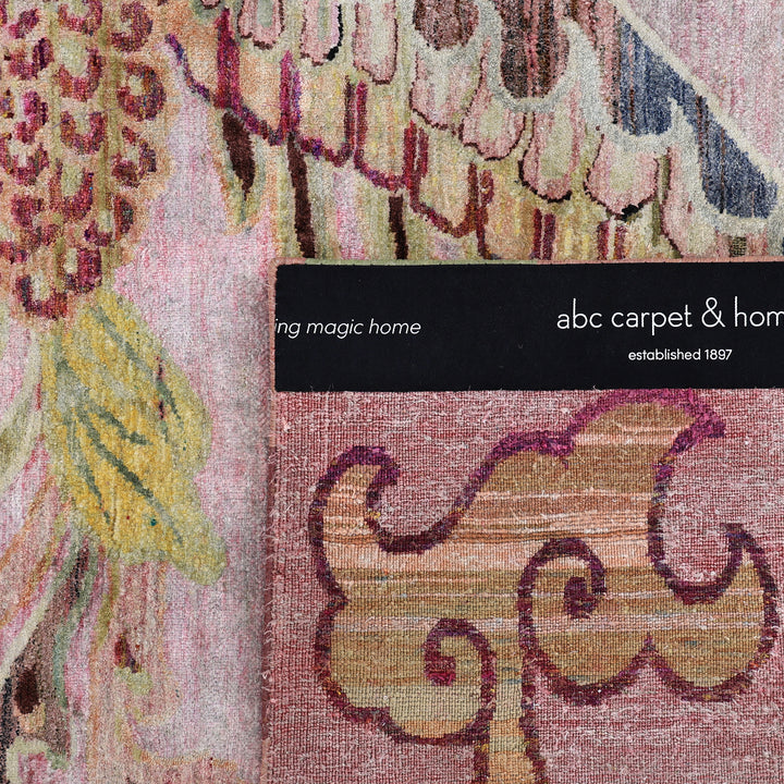 Lilac Alchemy Contemporary Silk Rug - 9'7" x 9'8"