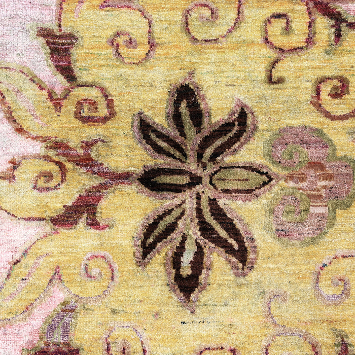 Lilac Alchemy Contemporary Silk Rug - 9'7" x 9'8"