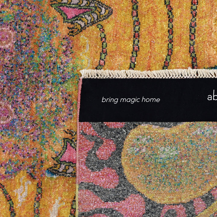 Mulitcolored Alchemy Contemporary Wool Rug - 4'1" x 5'3"