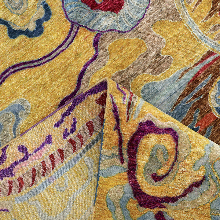 Gold Alchemy Transitional Wool Rug - 9'7" x 14'4"