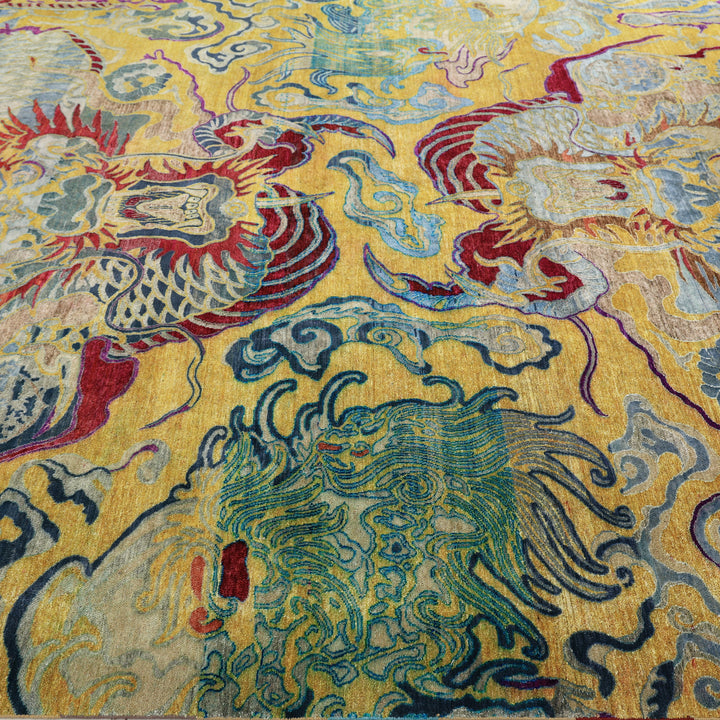 Gold Alchemy Transitional Wool Rug - 9'7" x 14'4"