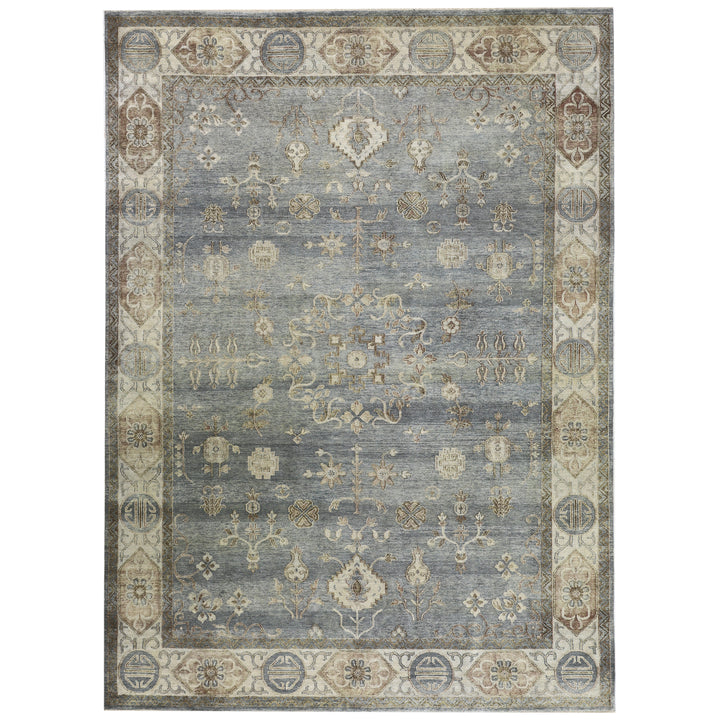 Grey Alchemy Transitional Silk Rug - 9'10" x 13'9"