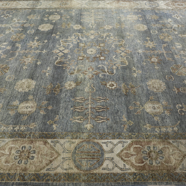 Grey Alchemy Transitional Silk Rug - 9'10" x 13'9"
