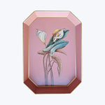 Pink Flower Iron Tray