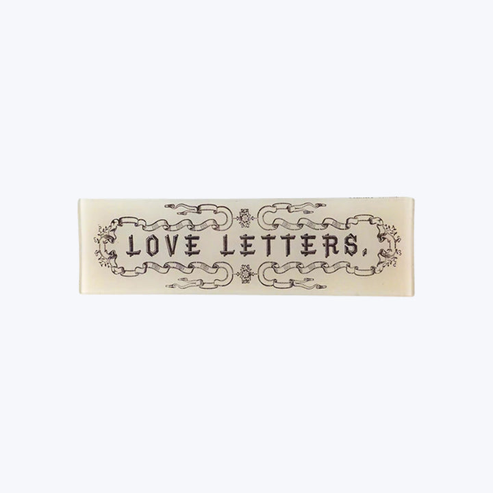 Love Letters Tray Black/White