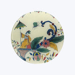 Feience Brument Round Plate Multi