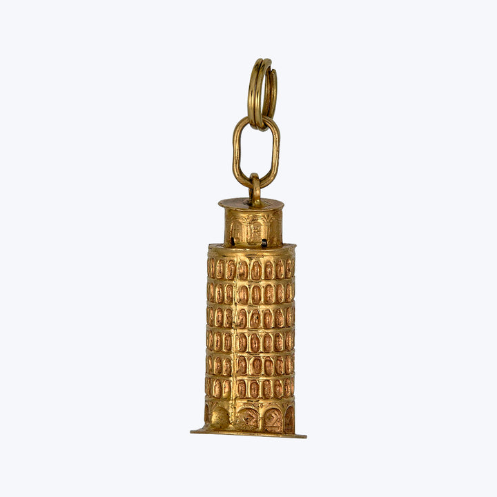 1960s 18KYG Leaning Tower of Pisa Charm