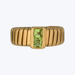 Bulgari 18KYG, Peridot Ring