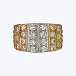 1970s Van Cleef & Arpels 18KYRWG Diamond Ring