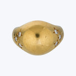 Chaumet 18KYG, Diamond Signet RIng