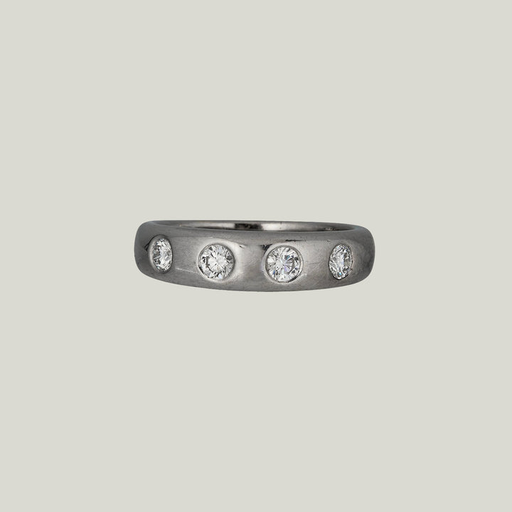 1990s Van Cleef & Arpels 18KWG Diamond Band