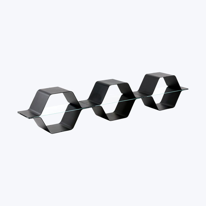 Honeycomb Modular Shelving Black / Single Row