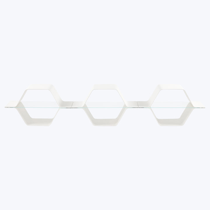 Honeycomb Modular Shelving White / Single Row