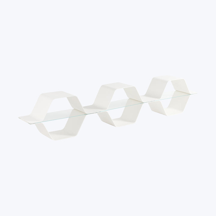 Honeycomb Modular Shelving White / Single Row