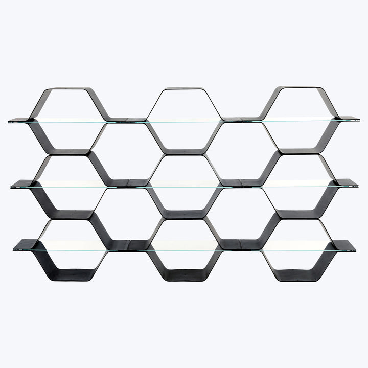 Honeycomb Modular Shelving Black / Wide Triple Row