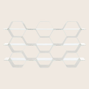 Honeycomb Modular Shelving White / Wide Triple Row