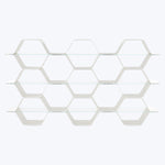 Honeycomb Modular Shelving White / Wide Triple Row