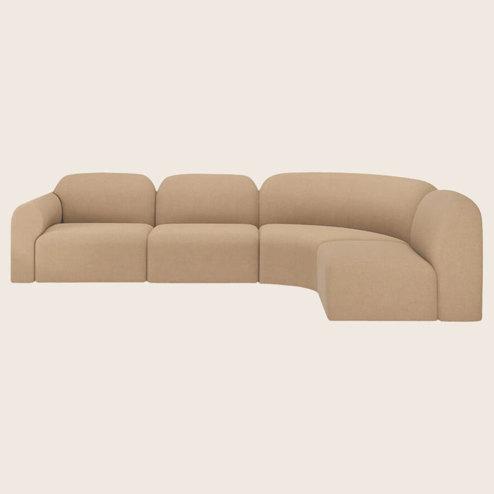 Bulky Modular 4-Piece Sectional Right Facing