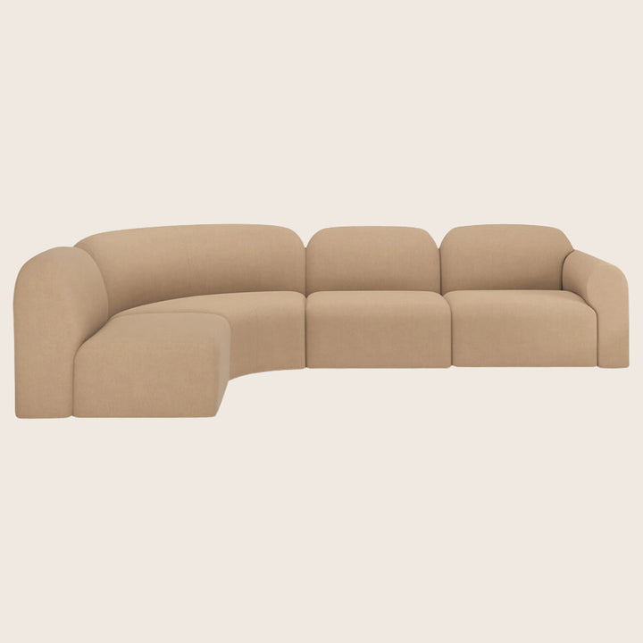 Bulky Modular 4-Piece Sectional Left Facing