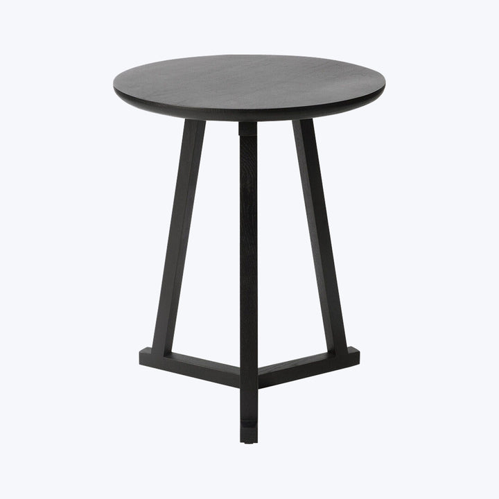 Tripod Side Table Oak Black