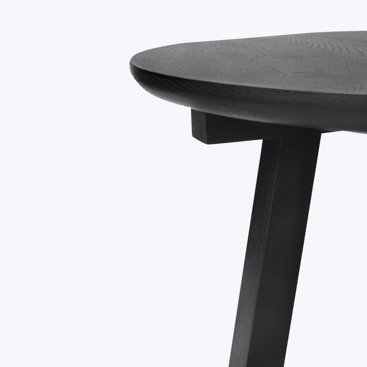 Tripod Side Table Oak Black