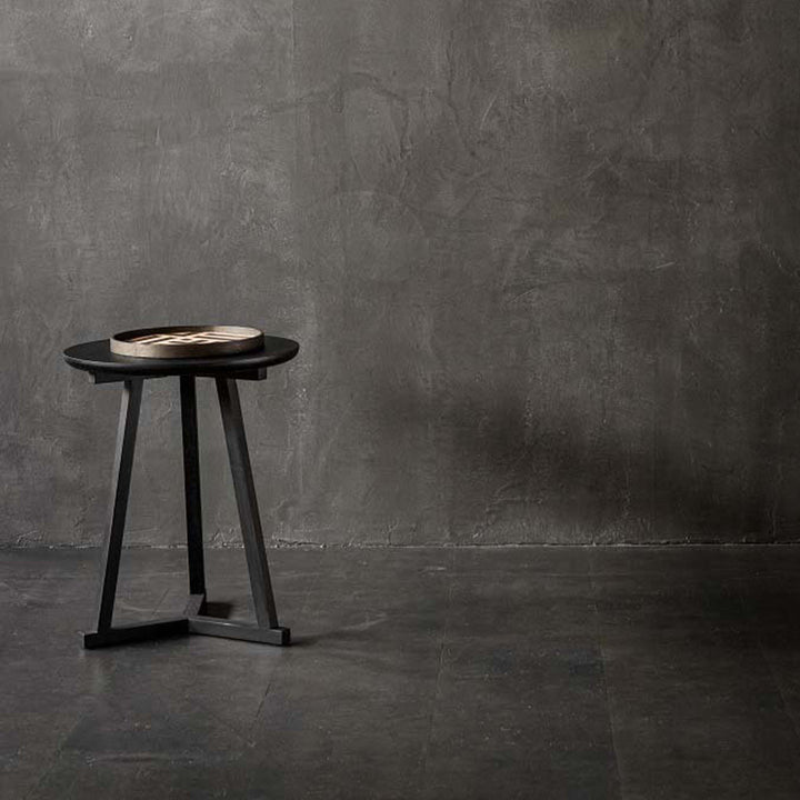 Tripod Side Table Oak Black