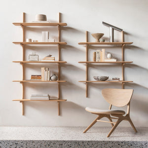 PI Wall Shelf Oak / 3-Shelf - hover