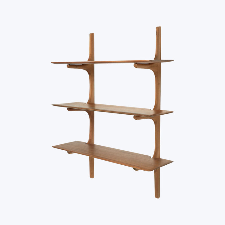 PI Wall Shelf Mahogany / 3-Shelf