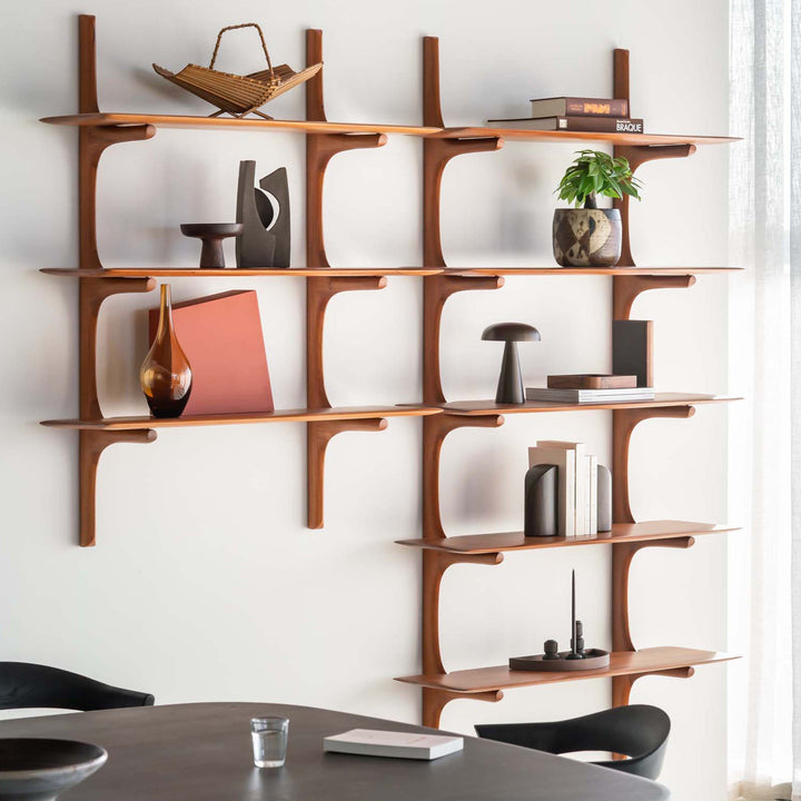 PI Wall Shelf Mahogany / 3-Shelf