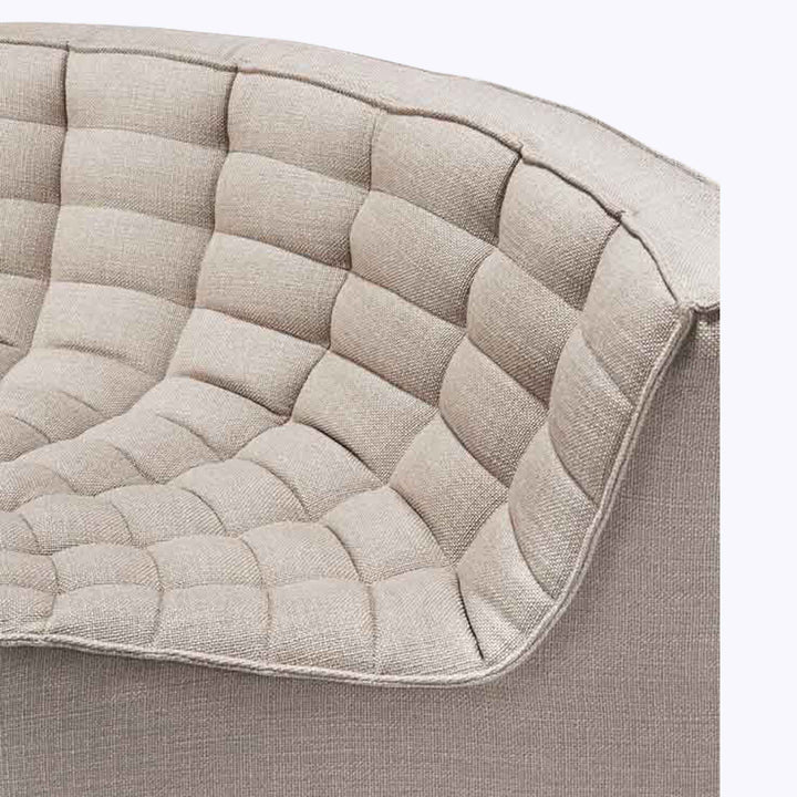 N701 Modular Square-Corner Sectional Right Facing / 6-Seater / Beige