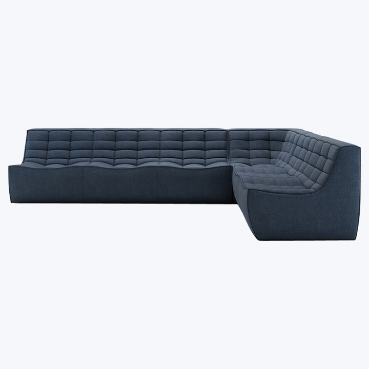 N701 Modular Square-Corner Sectional Right Facing / 6-Seater / Graphite Eco