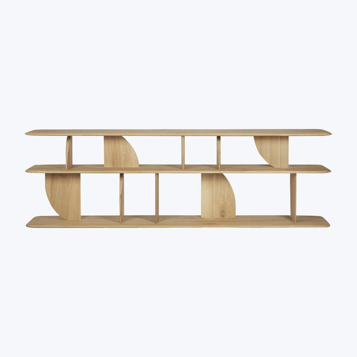 Geometric Sofa Console Oak