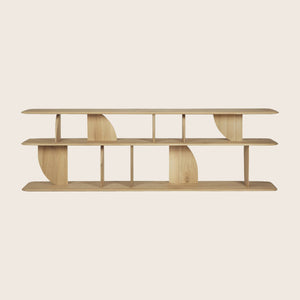 Geometric Sofa Console Oak