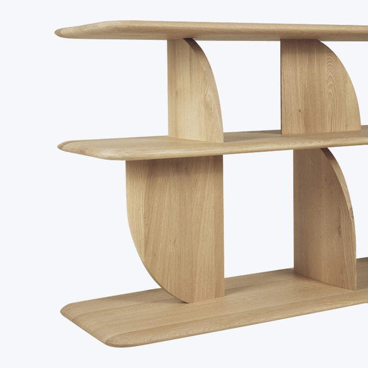 Geometric Sofa Console Oak