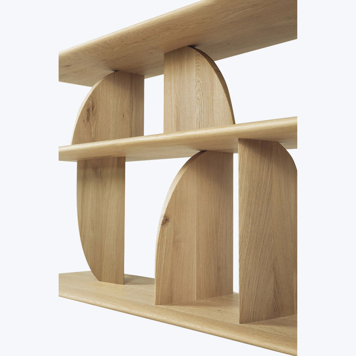 Geometric Sofa Console Oak