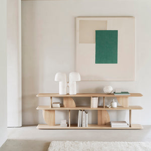 Geometric Sofa Console Oak - hover