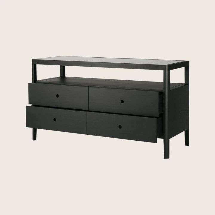 Spindle Dresser Oak Black