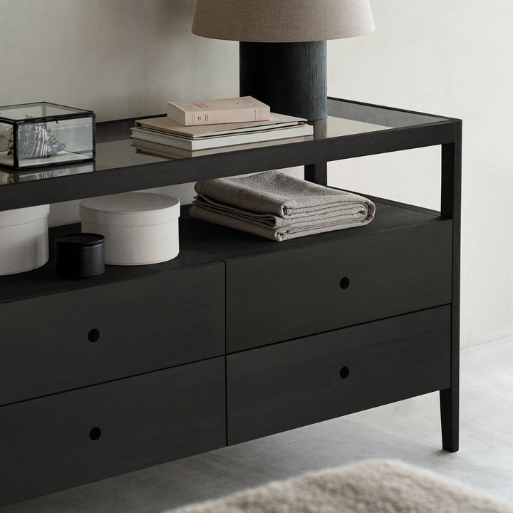 Spindle Dresser Oak Black