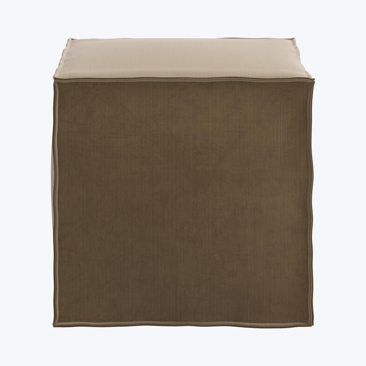 Langston Ottoman Titan Performance Velvet Walnut