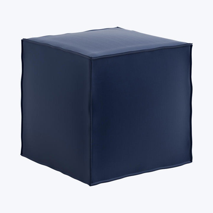 Langston Ottoman Titan Performance Velvet Ocean